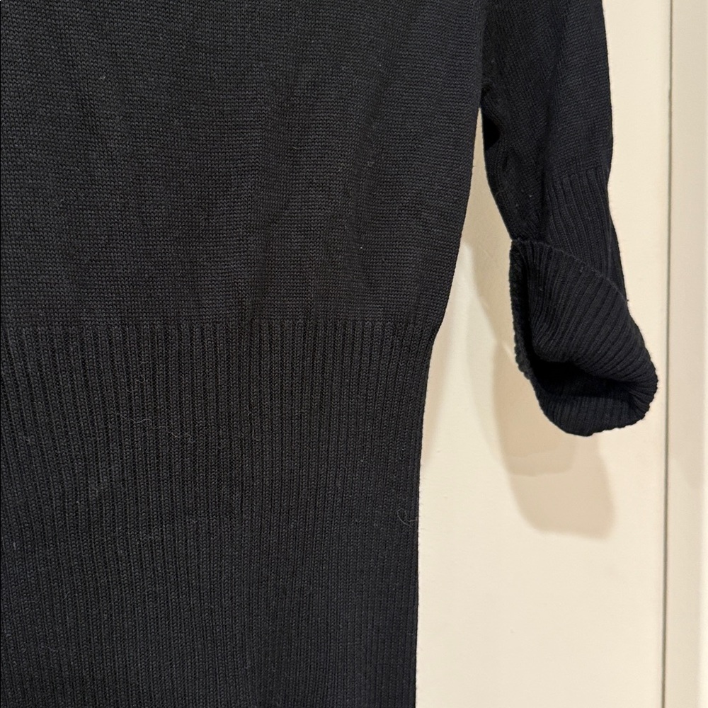 Athleta Black Short Sleeve Sweater Dress Sz S - Picture 4 of 7
